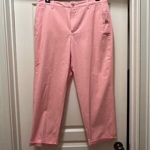 Croft & Barrow Women's Pink Capris size 14